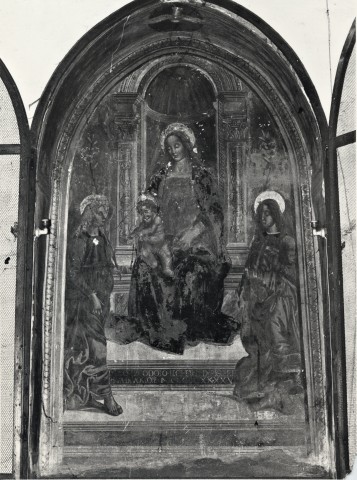 Anonimo — Scuola del Signorelli, Madonna con Bambino e Angeli, Ex Chiesa di S. Giovanni Decollato - Città di Castello — insieme